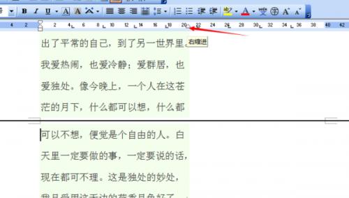 word中文字只出现了在页面上的左边半页